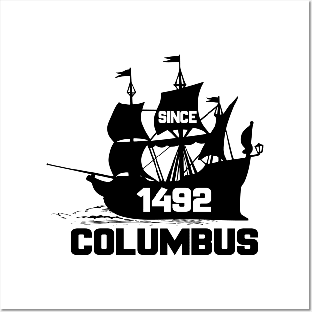 Columbus Day Vintage Gift Wall Art by UranusArts